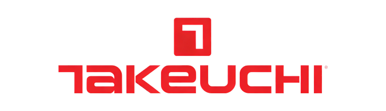Takeuchi equipment brand logo indicating attachment compatibility