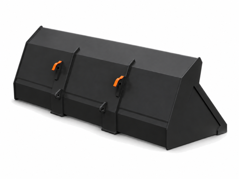 Quick logo-free product attachment in black and brand orange on white background