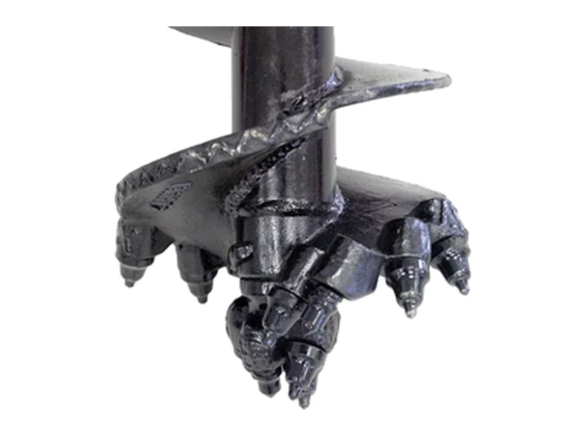 Skid Steer Auger product attachment on white background