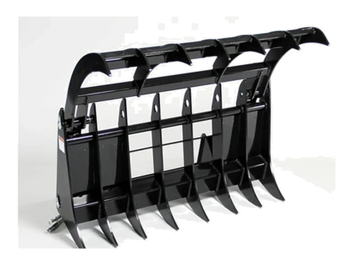 Skid Steer Grapple & Root Grapple product attachment on white background